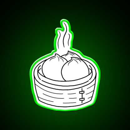 Minimalist Dumpling Led Neon Sign Chinese Food Rgb Color
