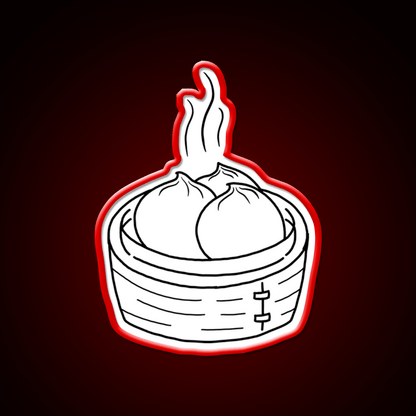 Minimalist Dumpling Led Neon Sign Chinese Food Rgb Color - Shineneon