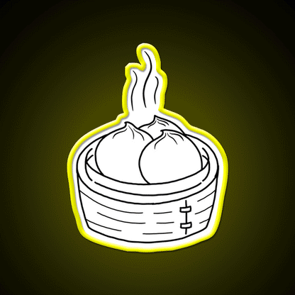 Minimalist Dumpling Led Neon Sign Chinese Food Rgb Color