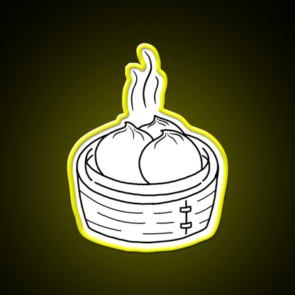 Minimalist Dumpling Led Neon Sign Chinese Food Rgb Color