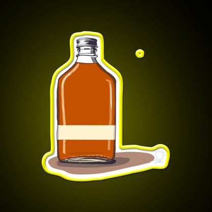 Minimalist Whiskey Bottle Whiskey Drink Bar Led Neon Sign Rgb Color