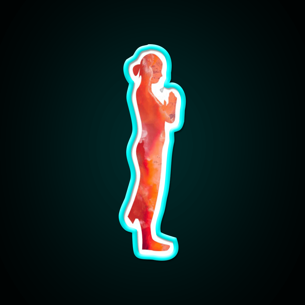 Minimalistic Yoga Illustration Yoga Led Neon Sign Rgb Color - Shineneon