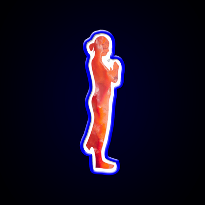 Minimalistic Yoga Illustration Yoga Led Neon Sign Rgb Color - Shineneon