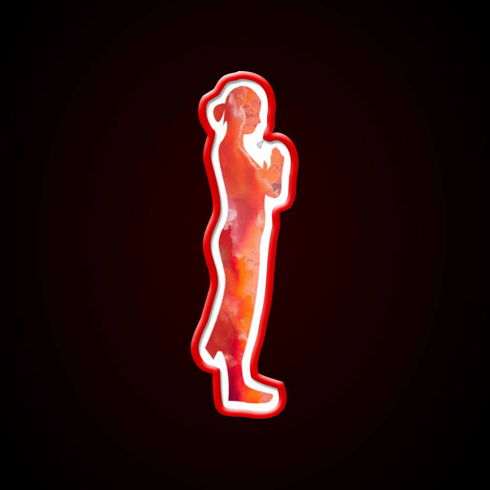 Minimalistic Yoga Illustration Yoga Led Neon Sign Rgb Color - Shineneon