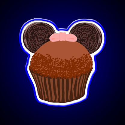 Minnie Cupcake Snack Food Led Neon Sign Rgb Color - Shineneon