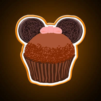 Minnie Cupcake Snack Food Led Neon Sign Rgb Color - Shineneon