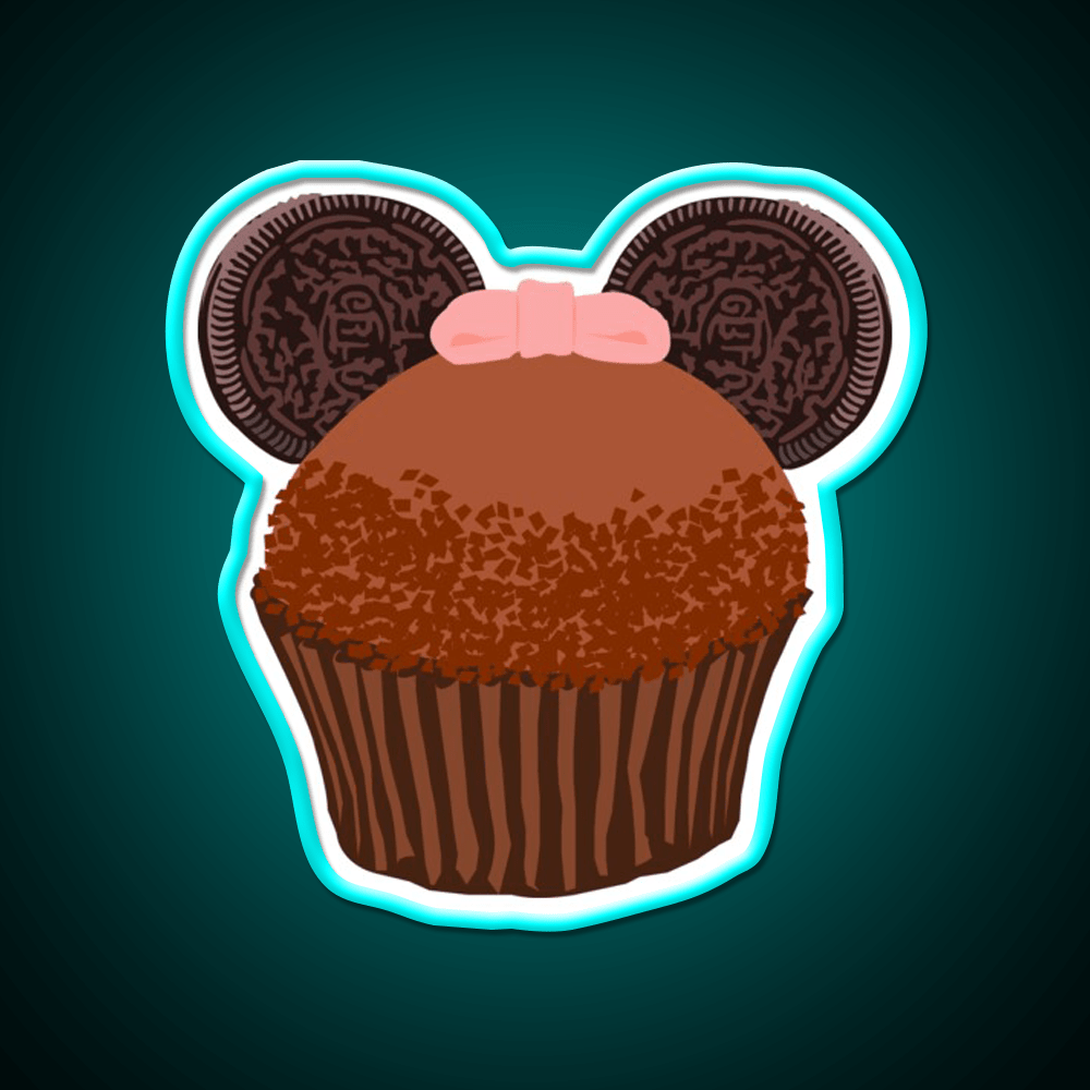Minnie Cupcake Snack Food Led Neon Sign Rgb Color - Shineneon