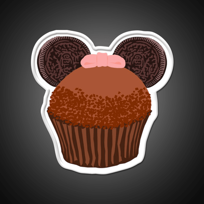 Minnie Cupcake Snack Food Led Neon Sign Rgb Color - Shineneon