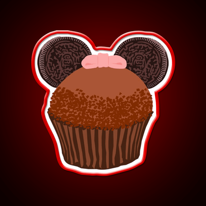 Minnie Cupcake Snack Food Led Neon Sign Rgb Color - Shineneon