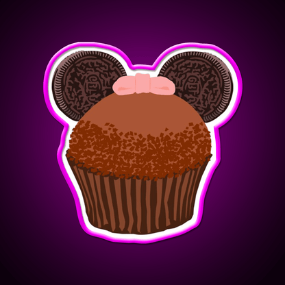 Minnie Cupcake Snack Food Led Neon Sign Rgb Color - Shineneon