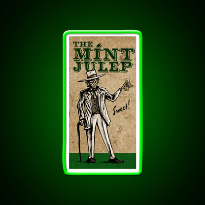 Mint Julep Whiskey Drink Bar Led Neon Sign Rgb Color - Shineneon