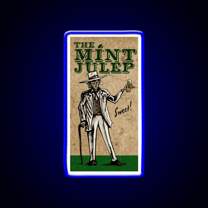 Mint Julep Whiskey Drink Bar Led Neon Sign Rgb Color - Shineneon