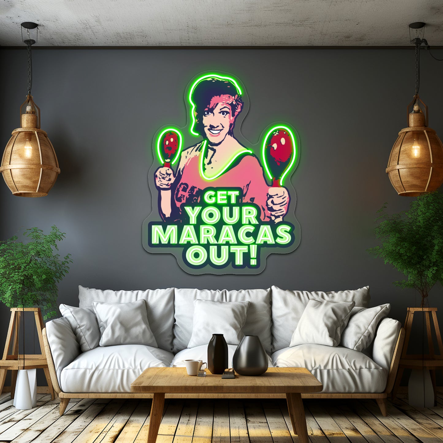 Miranda Hart Get Your Maracas Out Quotespop Artwork Neon Wall Signs