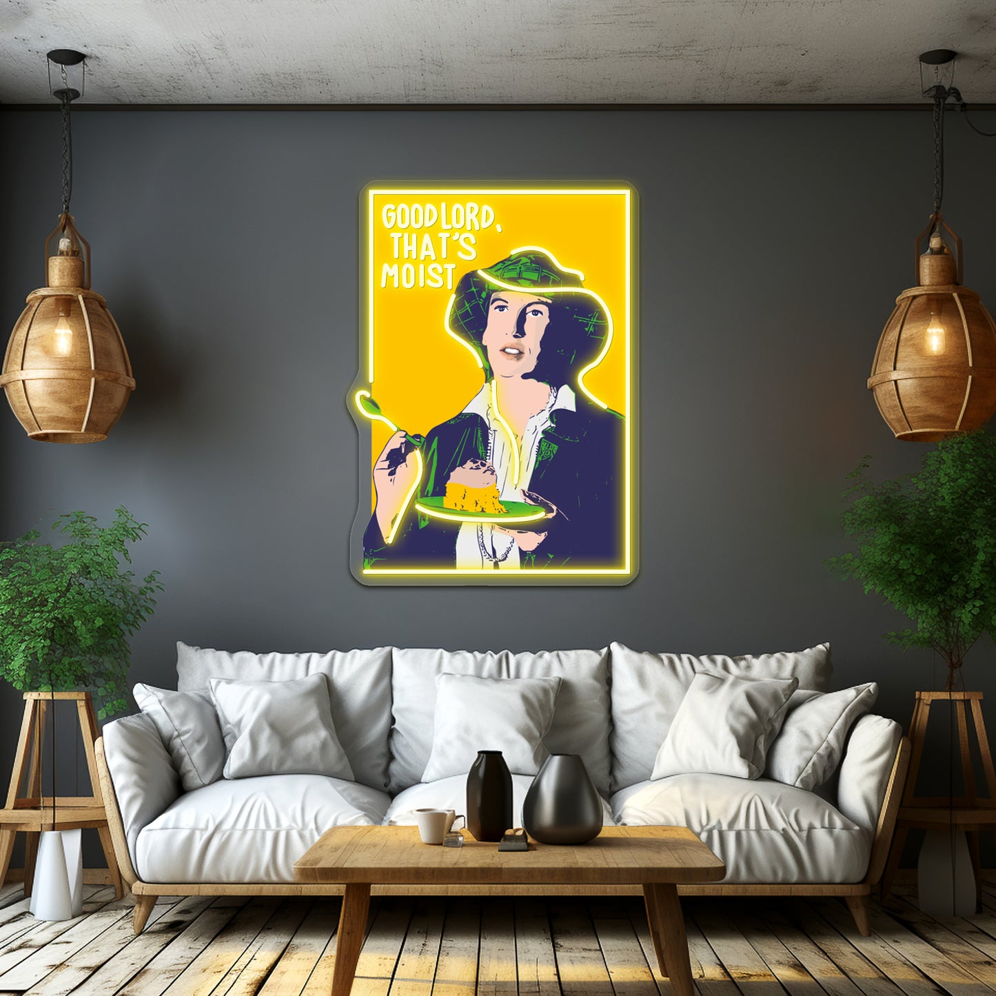 Miranda Hart Moist Pop Art Edition Artwork Neon Wall Signs