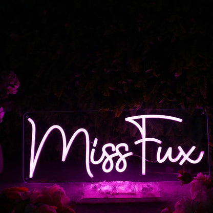 Miss Fux Purple Led Neon Sign - Shineneon