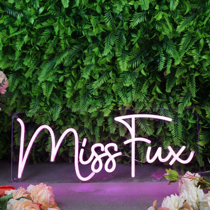 Miss Fux Purple Led Neon Sign - Shineneon