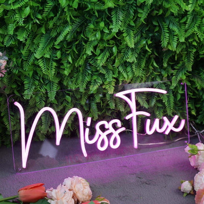 Miss Fux Purple Led Neon Sign - Shineneon
