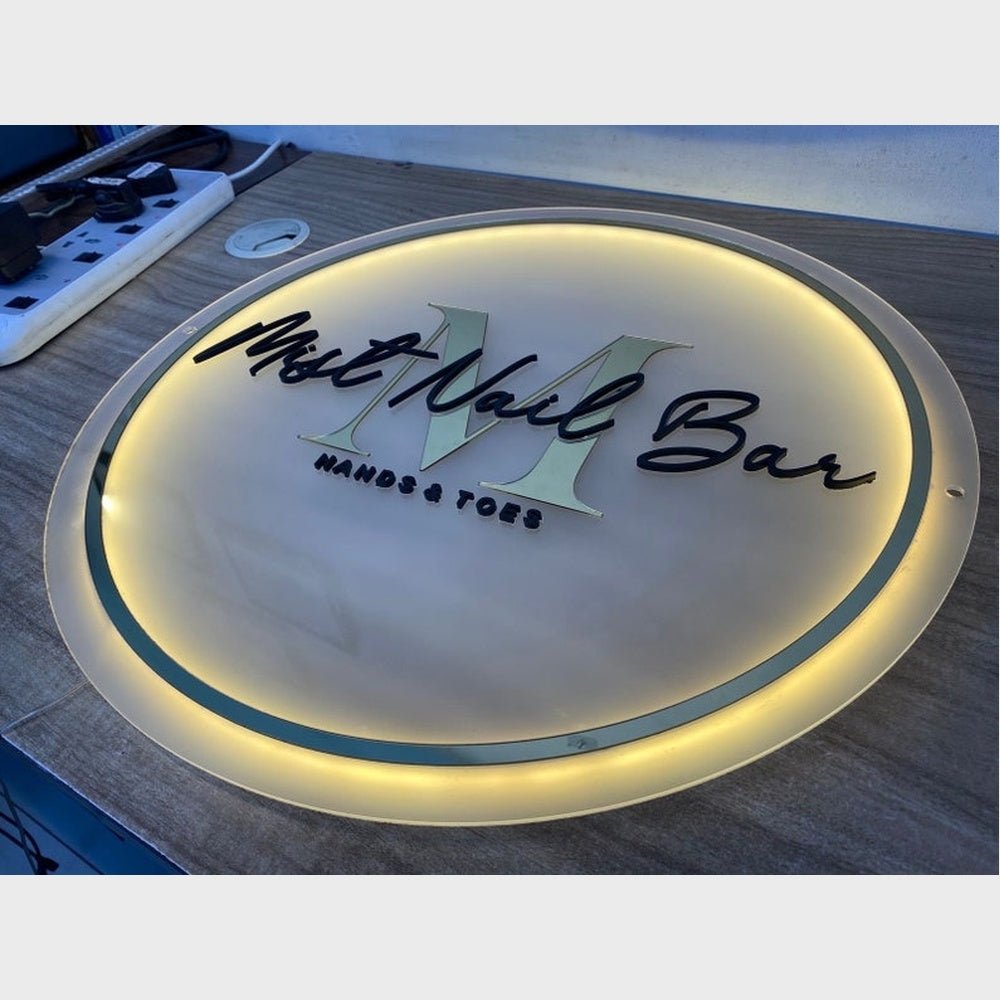 Miss Nail Bar Hands Toes Acrylic Business Logo Sign - Shineneon