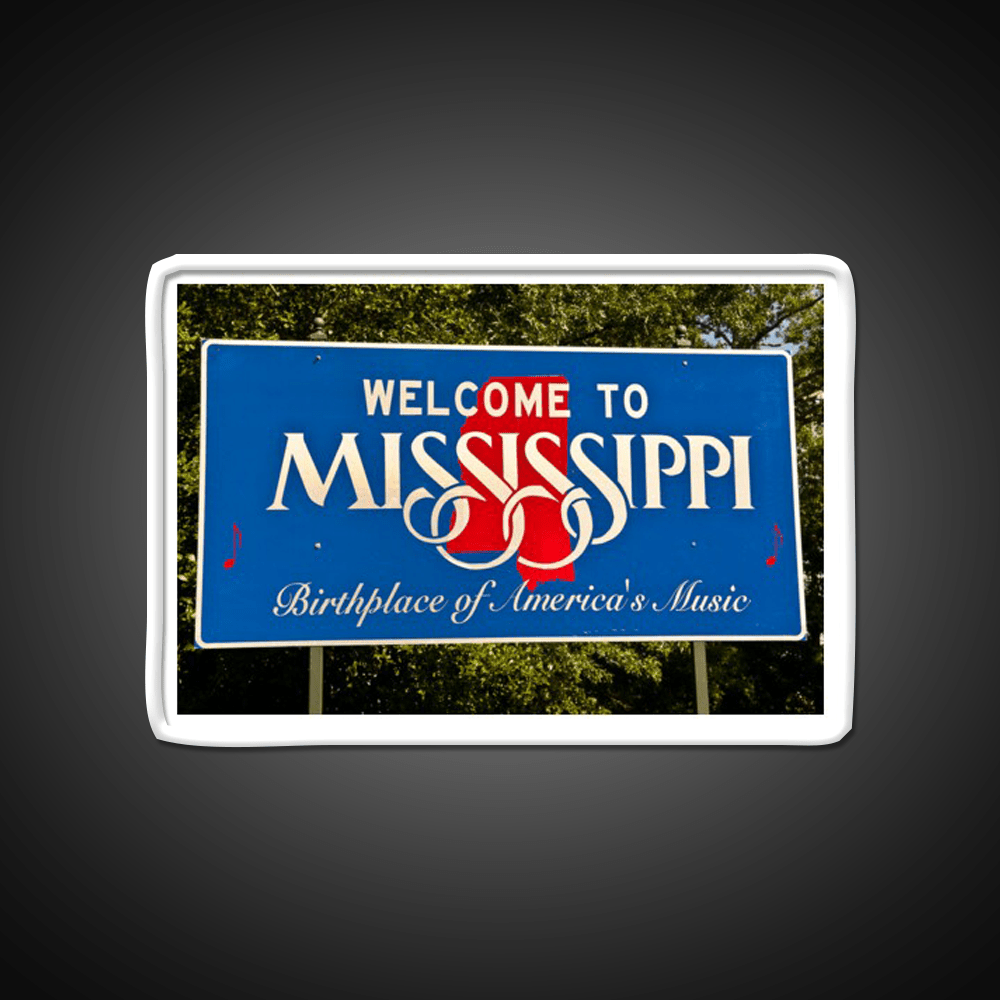 Mississippi Welcome Sign Welcome Led Neon Sign Open Sign Rgb Color - Shineneon