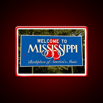 Mississippi Welcome Sign Welcome Led Neon Sign Open Sign Rgb Color - Shineneon
