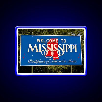 Mississippi Welcome Sign Welcome Led Neon Sign Open Sign Rgb Color - Shineneon