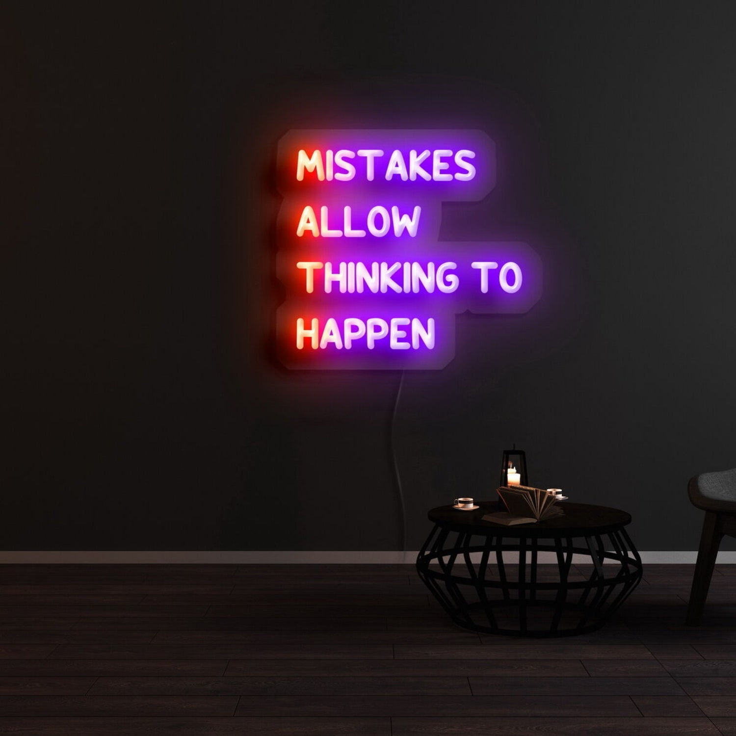 Mistakes Allow Thinking To Happen Led Neon Sign | Shineneon