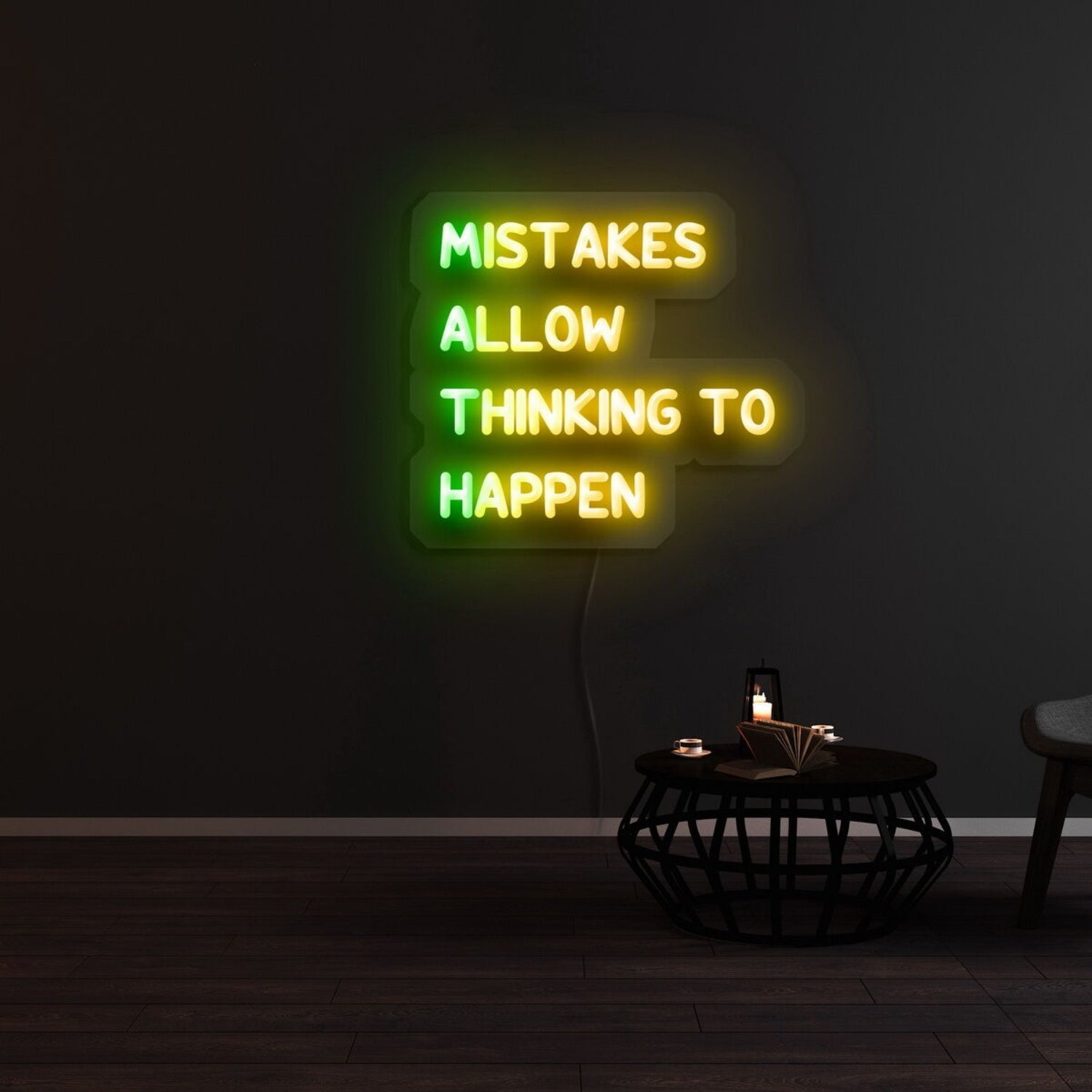 Mistakes Allow Thinking To Happen Led Neon Sign | Shineneon