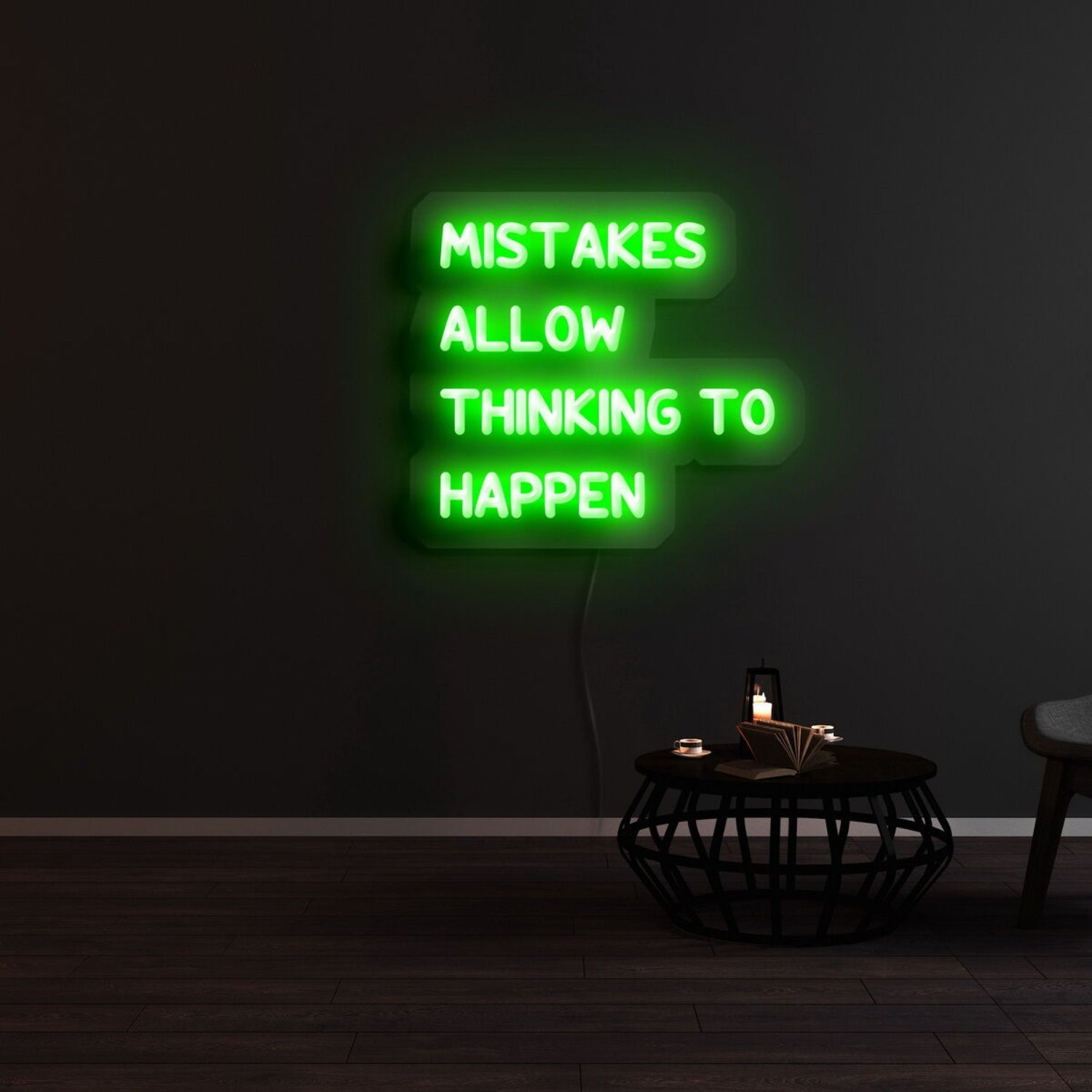 Mistakes Allow Thinking To Happen Led Neon Sign | Shineneon