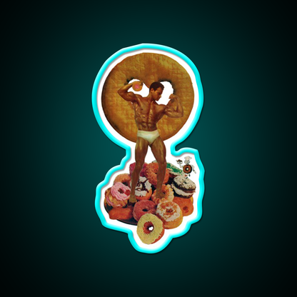 Mister Donut Gym Fitness Led Neon Sign Rgb Color