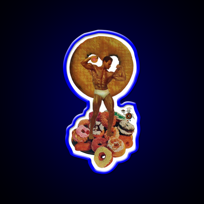 Mister Donut Gym Fitness Led Neon Sign Rgb Color