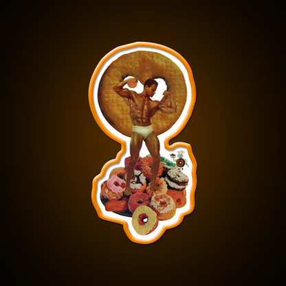 Mister Donut Gym Fitness Led Neon Sign Rgb Color