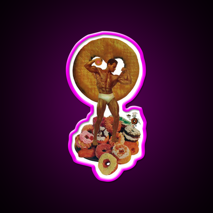 Mister Donut Gym Fitness Led Neon Sign Rgb Color