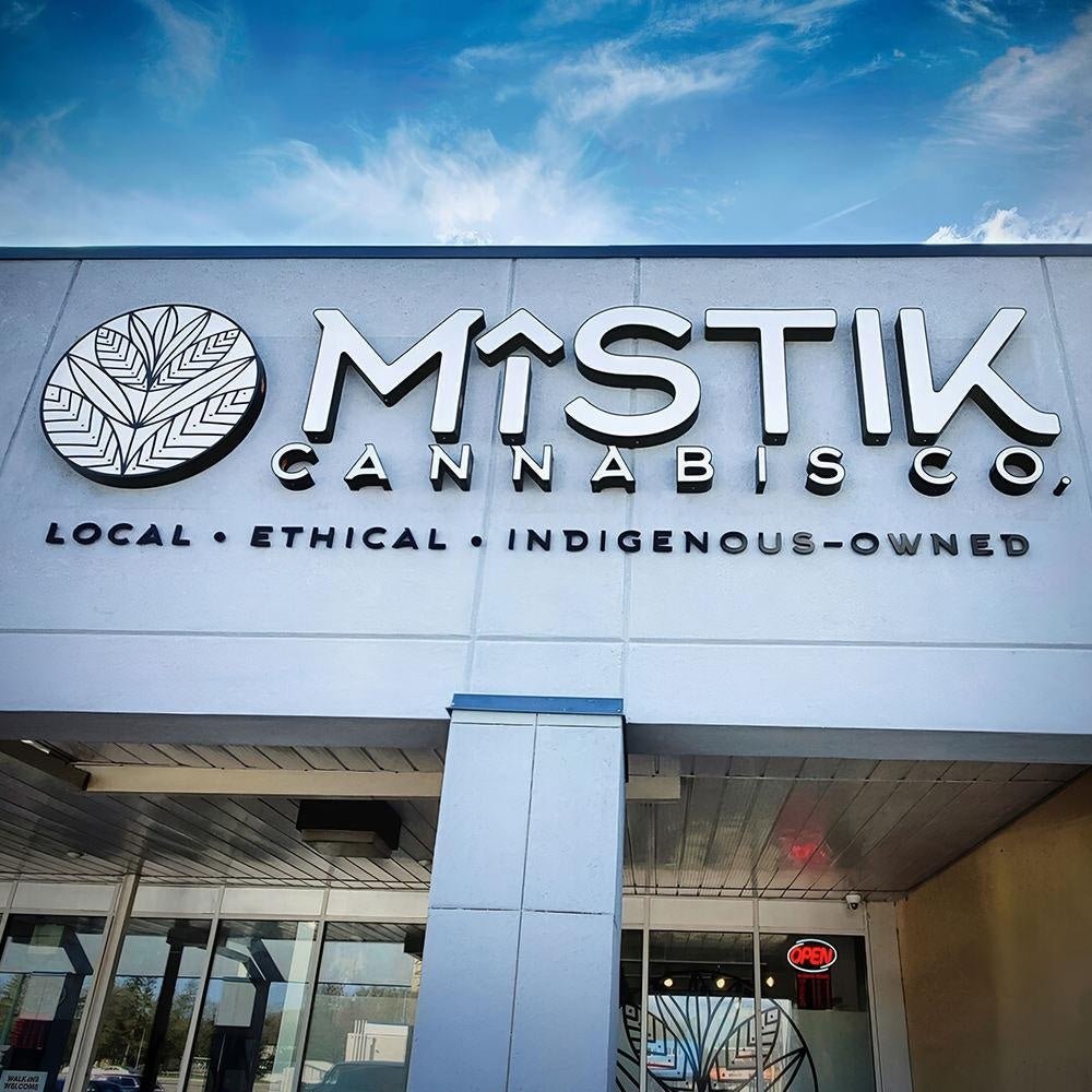 Mistik Cannabisco With Logo 3D Frontlit Letters Metal Led Sign - Shineneon