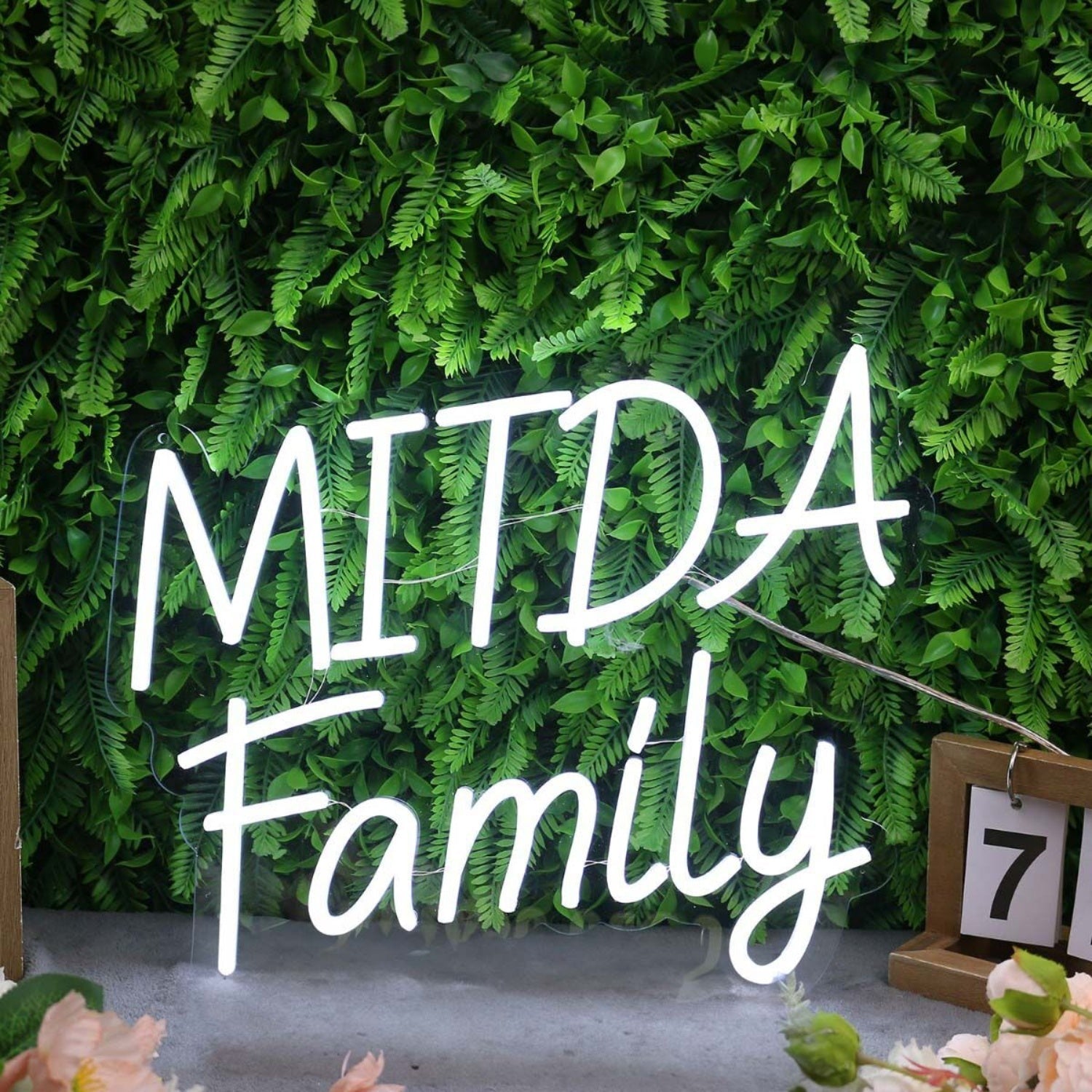 Mitda Family White Led Neon Sign - Shineneon
