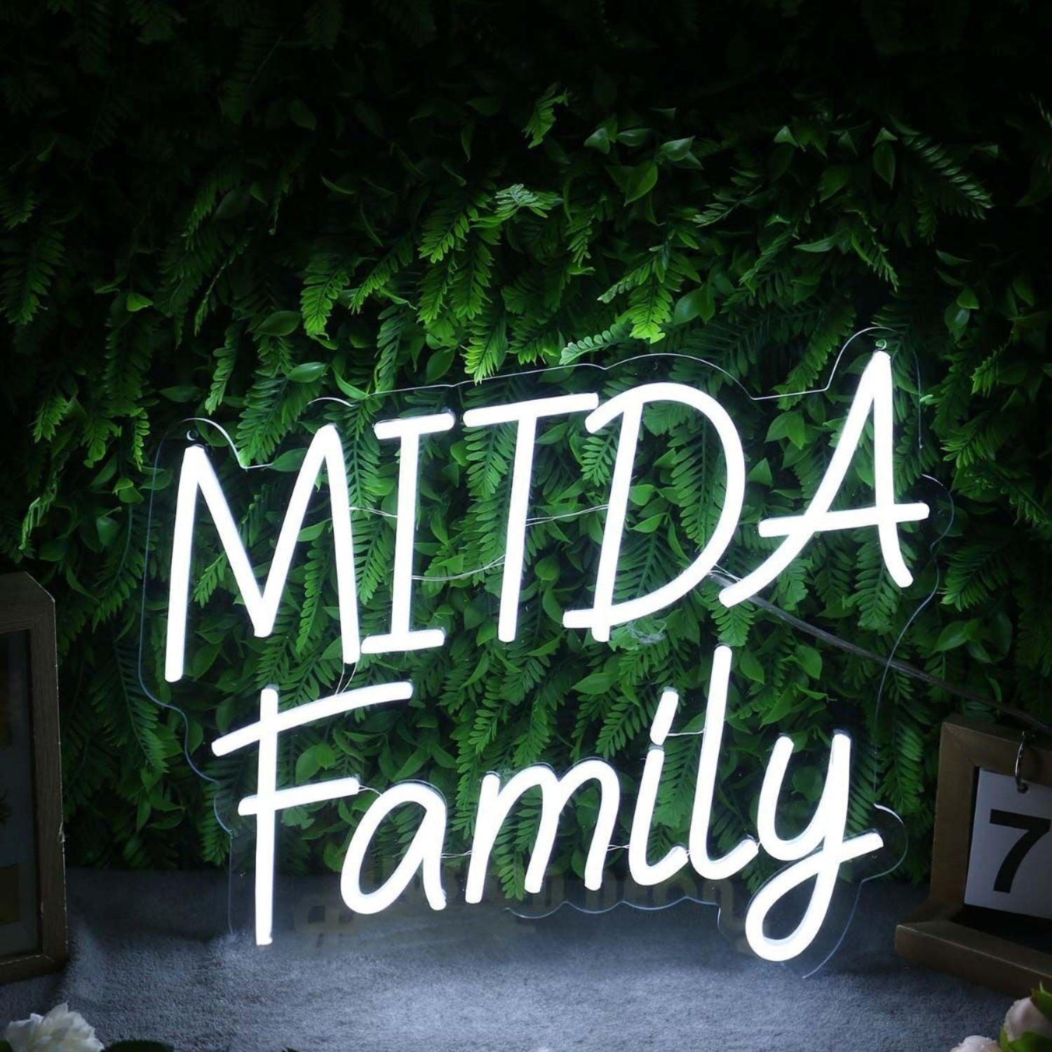 Mitda Family White Led Neon Sign - Shineneon