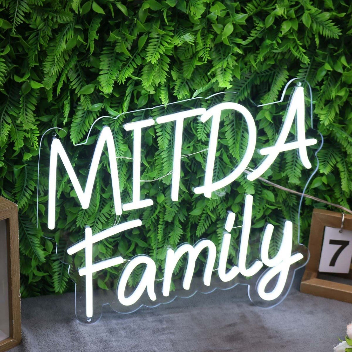 Mitda Family White Led Neon Sign - Shineneon