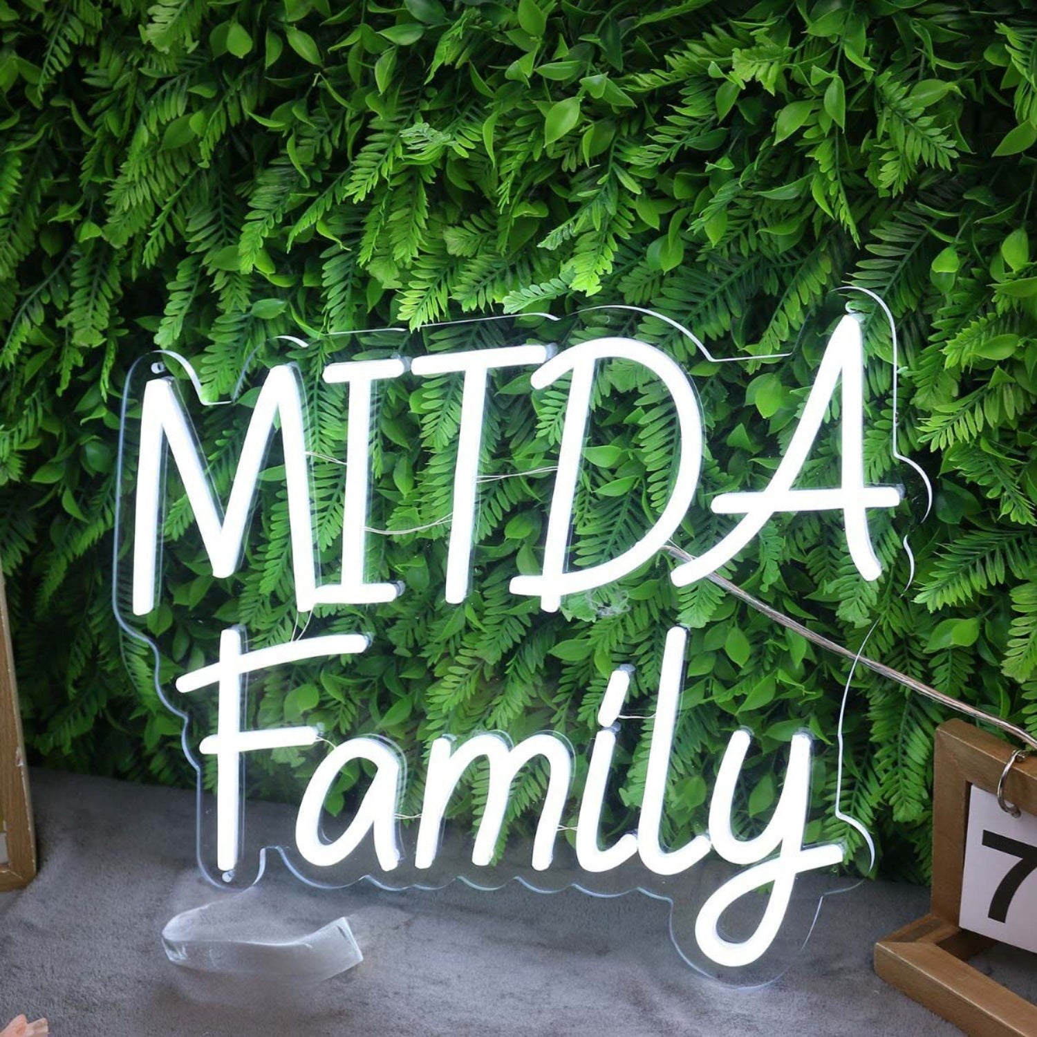 Mitda Family White Led Neon Sign - Shineneon