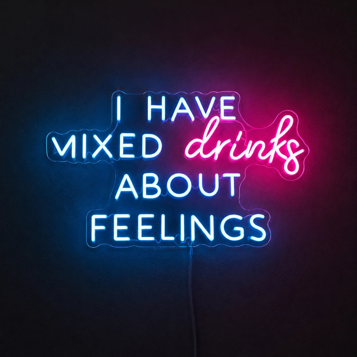 Mixed Drinks Quote Neon Sign LED Neon Sign high-converting product image