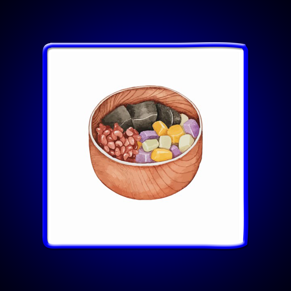 Mixed Sweet Soup Dessert Led Neon Sign Chinese Food Rgb Color