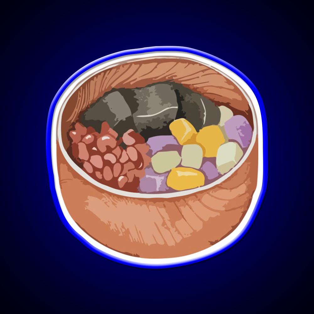 Mixed Sweet Soup Dessert Led Neon Sign Chinese Food Wall Art Rgb Color