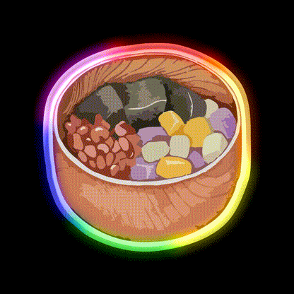 Mixed Sweet Soup Dessert Led Neon Sign Chinese Food Wall Art Rgb Color