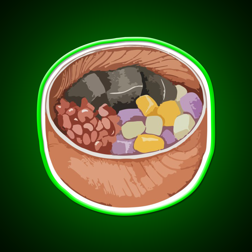 Mixed Sweet Soup Dessert Led Neon Sign Chinese Food Wall Art Rgb Color