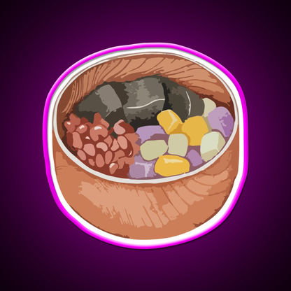 Mixed Sweet Soup Dessert Led Neon Sign Chinese Food Wall Art Rgb Color