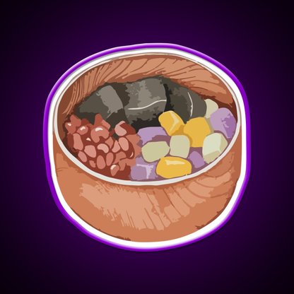 Mixed Sweet Soup Dessert Led Neon Sign Chinese Food Wall Art Rgb Color