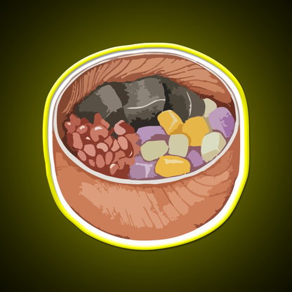 Mixed Sweet Soup Dessert Led Neon Sign Chinese Food Wall Art Rgb Color