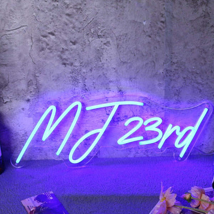 Mj 23rd Blue Led Neon Sign - Shineneon