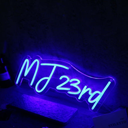 Mj 23rd Blue Led Neon Sign - Shineneon