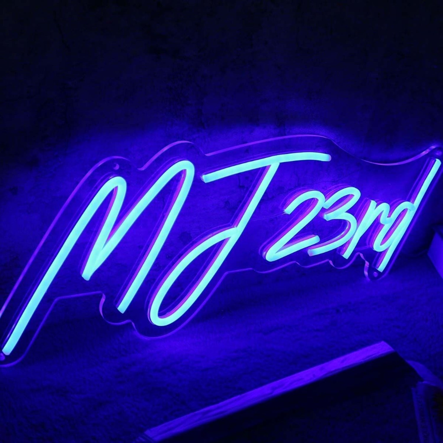 Mj 23rd Blue Led Neon Sign - Shineneon