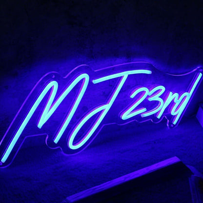 Mj 23rd Blue Led Neon Sign - Shineneon