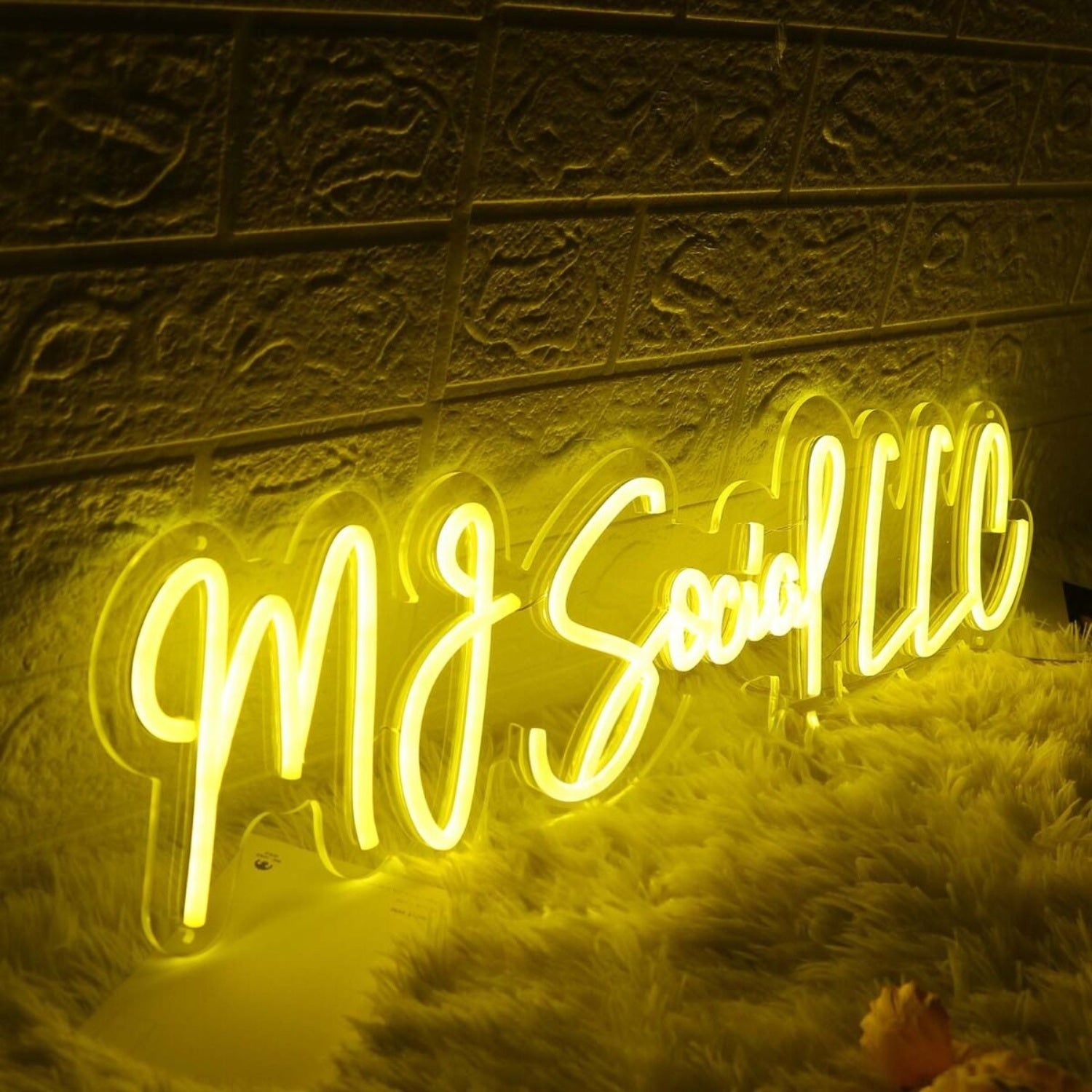 Mj Social Llc Yellow Led Neon Sign - Shineneon